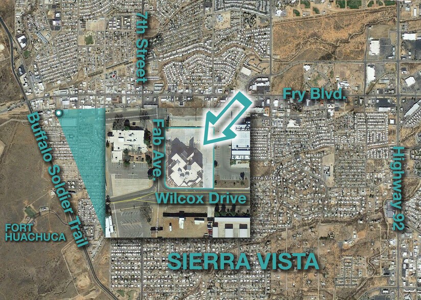 333 W Wilcox Dr, Sierra Vista, AZ à louer - Aérien – Image 2 sur 15