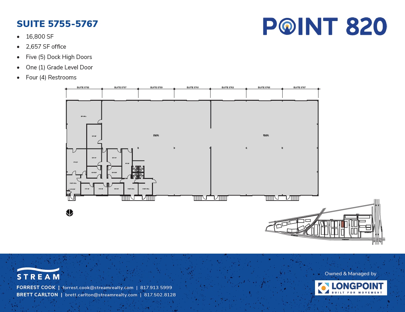 5721 E Rosedale St, Fort Worth, TX à louer Plan d’étage– Image 1 sur 1