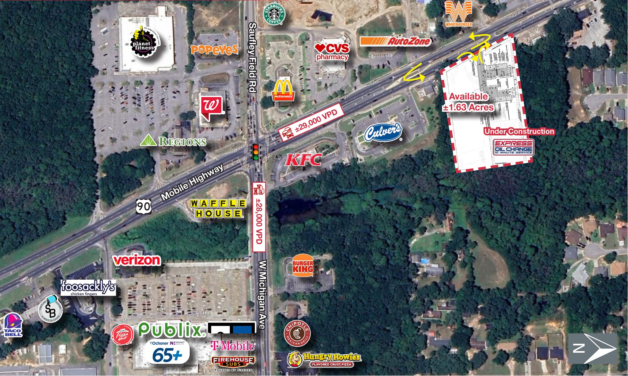 6100 Mobile Hwy, Pensacola, FL à louer Photo principale– Image 1 sur 4