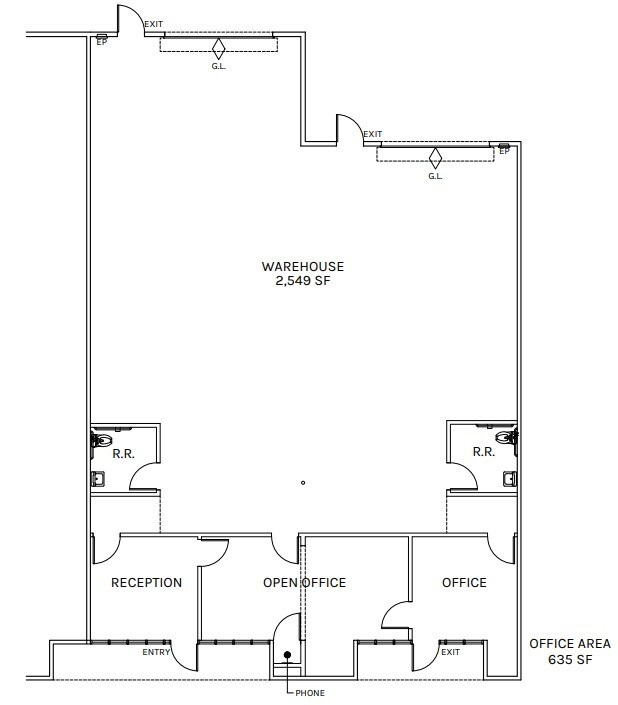 4317 E Santa Ana St, Ontario, CA à louer Plan d’étage– Image 1 sur 1
