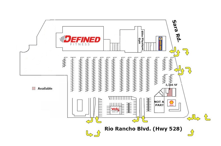 1600-1690 Rio Rancho Blvd SE, Rio Rancho, NM à louer - Plan de site – Image 2 sur 7