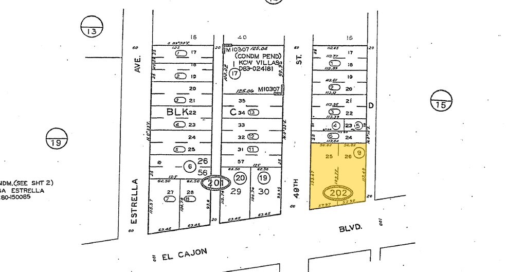 4904 El Cajon Blvd, San Diego, CA à vendre - Plan cadastral – Image 2 sur 2