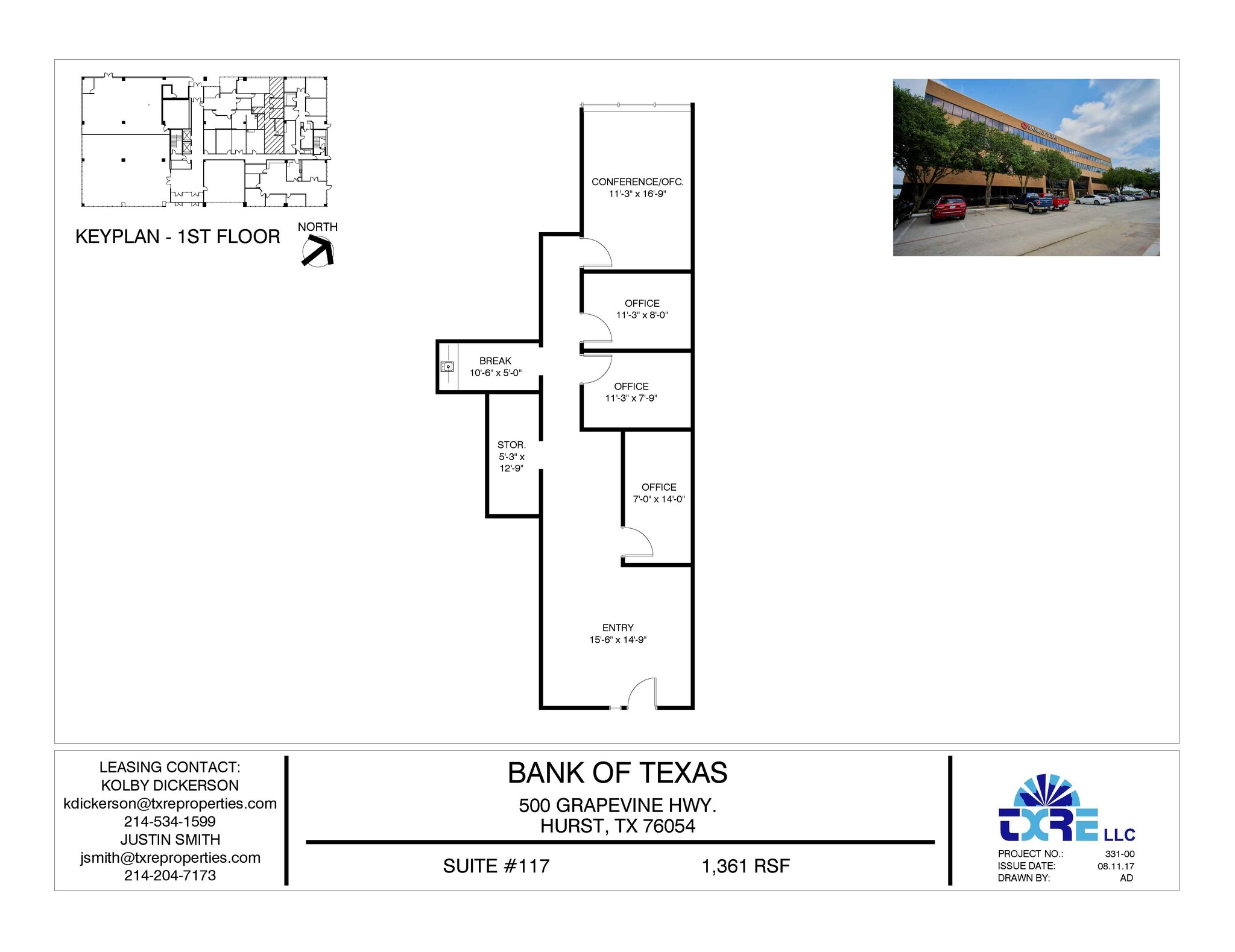 500 Grapevine Hwy, Hurst, TX à louer Plan d’étage– Image 1 sur 1