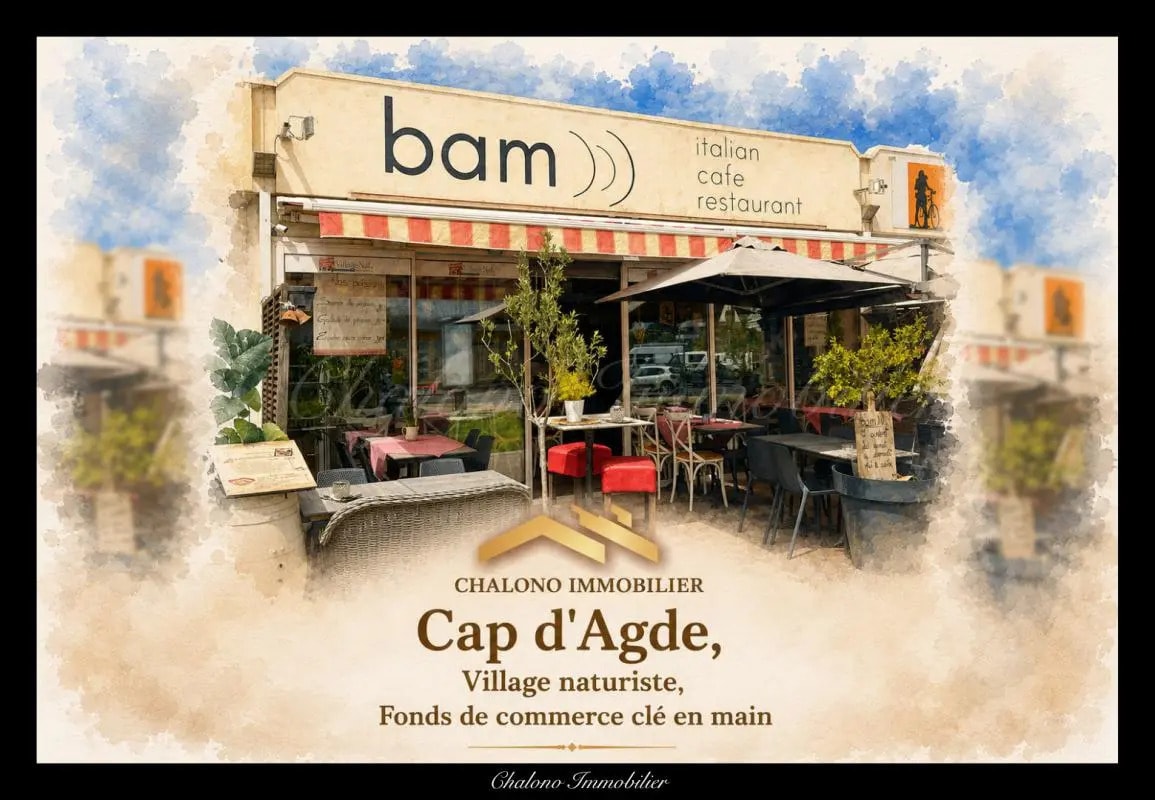 Local commercial dans LE CAP D'AGDE à vendre Photo de l’immeuble– Image 1 sur 3