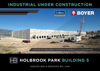 Plus de détails pour Hudson Way & Redwood Road, Lehi, UT - Industriel/Logistique à louer