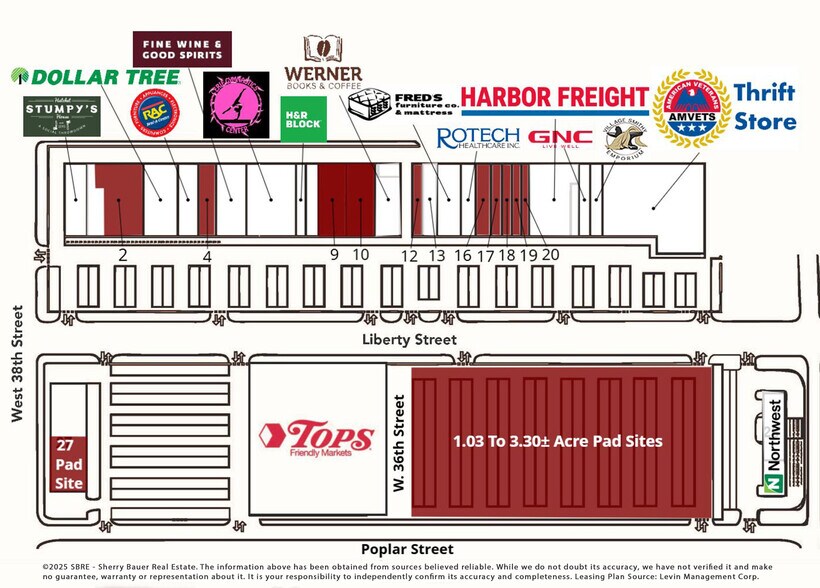 3424-3716 Liberty St, Erie, PA à louer - Plan de site – Image 3 sur 11