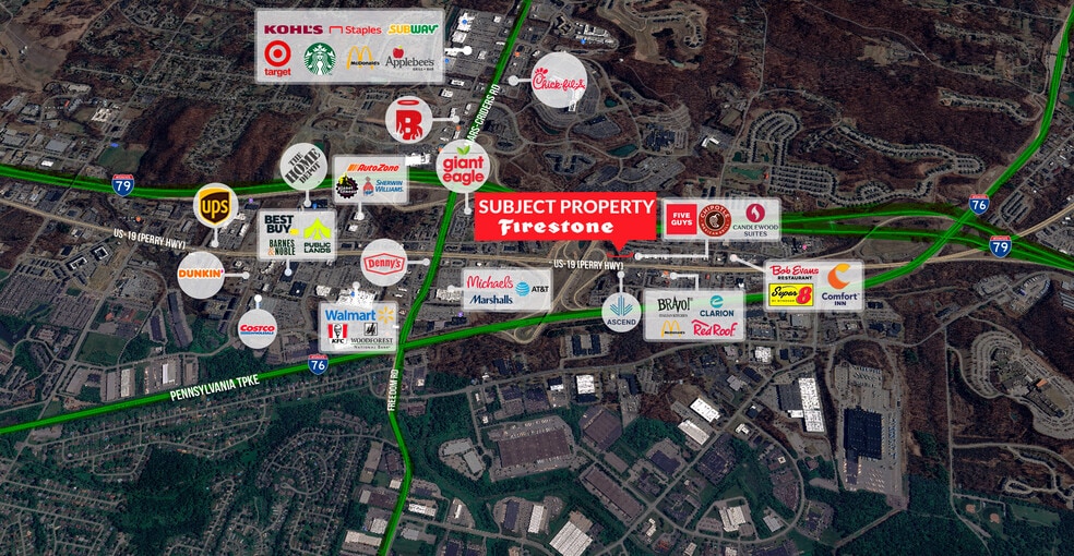 20030 Route 19, Cranberry Township, PA à vendre - Aérien – Image 3 sur 16