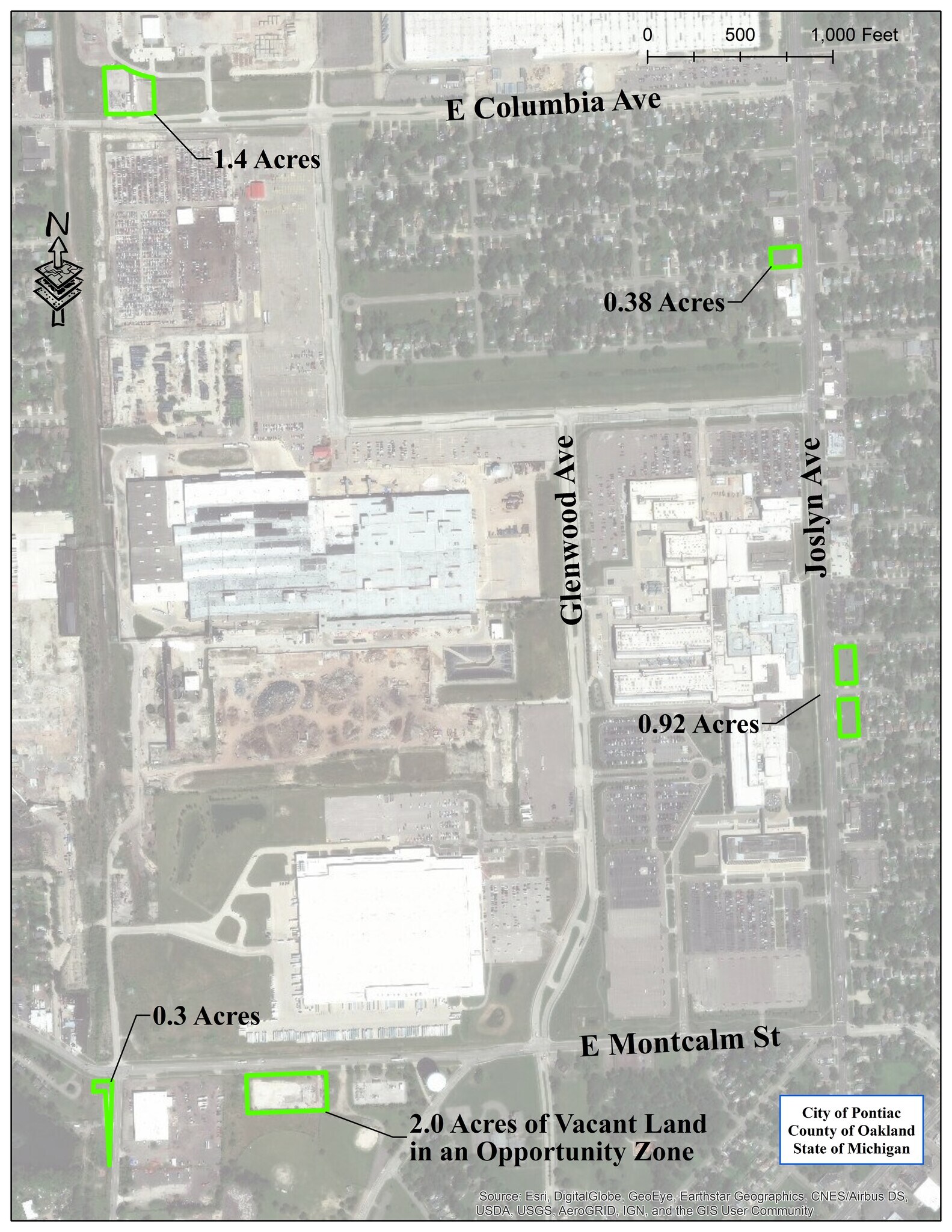 E Montcalm St & N Saginaw St, Pontiac, MI à vendre Photo principale– Image 1 sur 2