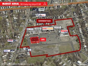 804-846 N Goodman St, Rochester, NY - VUE AÉRIENNE vue de carte