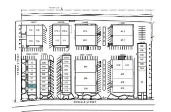 10451-10455 Roselle St, San Diego, CA à louer Plan de site– Image 2 sur 2