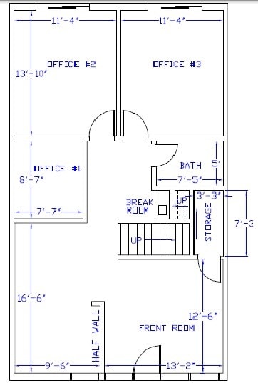 3603-3617 W Pioneer Pky, Arlington, TX à louer Plan d’étage– Image 1 sur 2