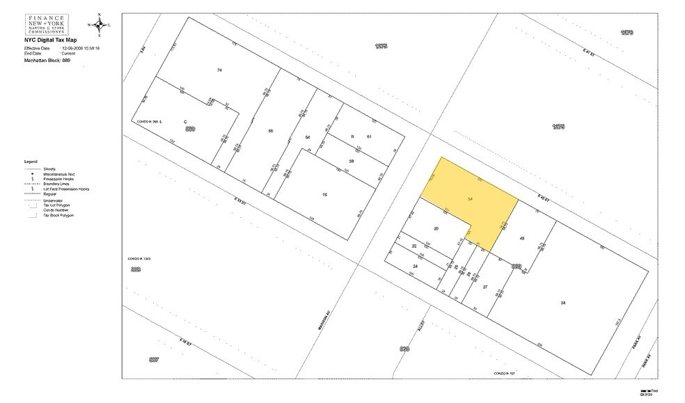 275 Madison Ave, New York, NY à louer - Plan cadastral – Image 2 sur 11