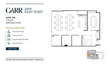 4500 East West Hwy, Bethesda, MD à louer Photo de l’immeuble– Image 1 sur 2