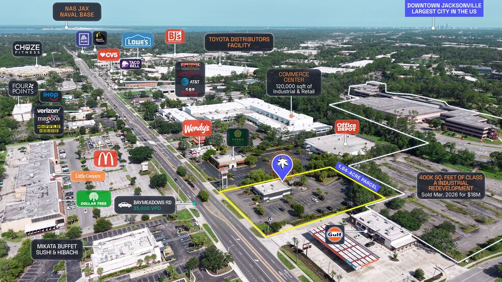 8669 Baymeadows Rd, Jacksonville, FL à vendre - Photo de l’immeuble – Image 2 sur 6