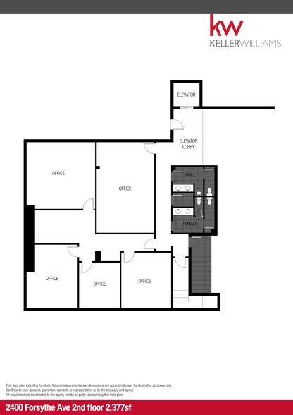 2400 Forsythe Ave, Monroe, LA à louer - Plan d’étage – Image 2 sur 2