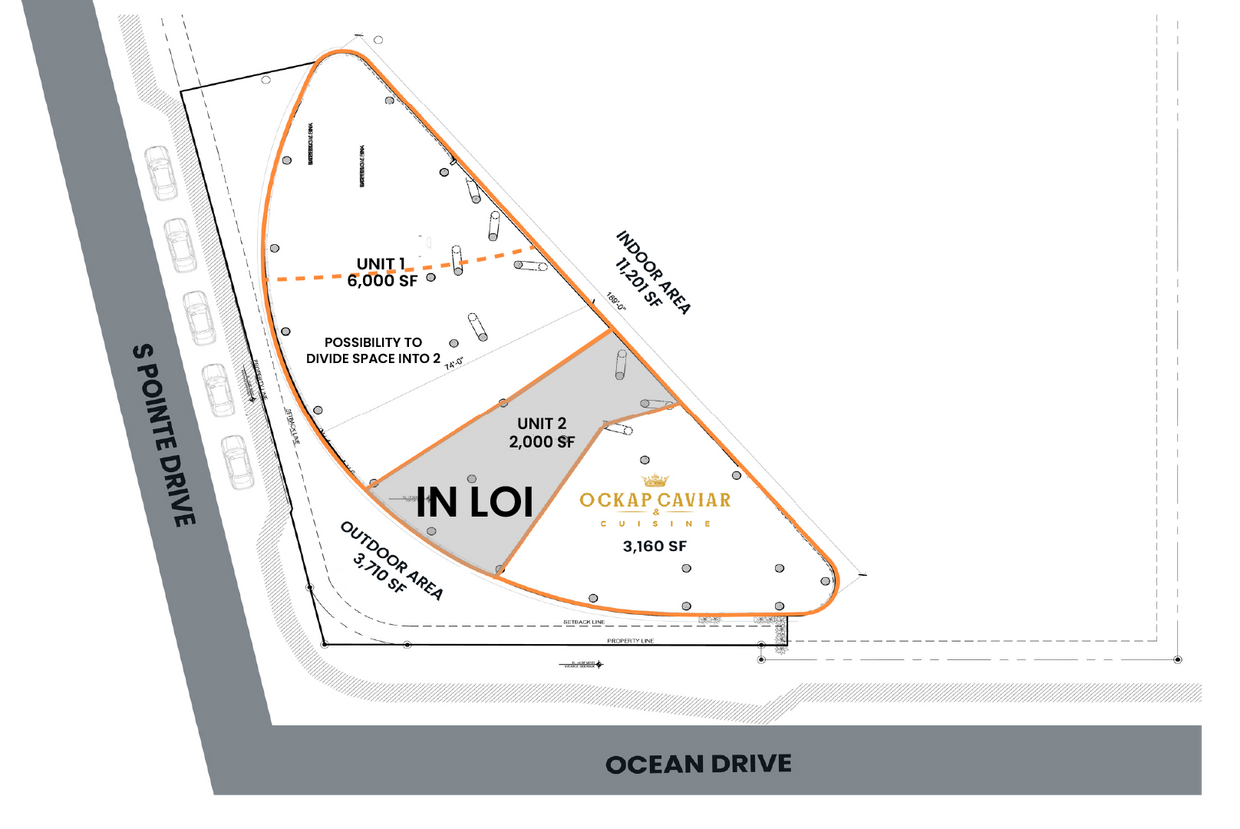 1 Collins Ave, Miami Beach, FL à louer Plan d’étage– Image 1 sur 11