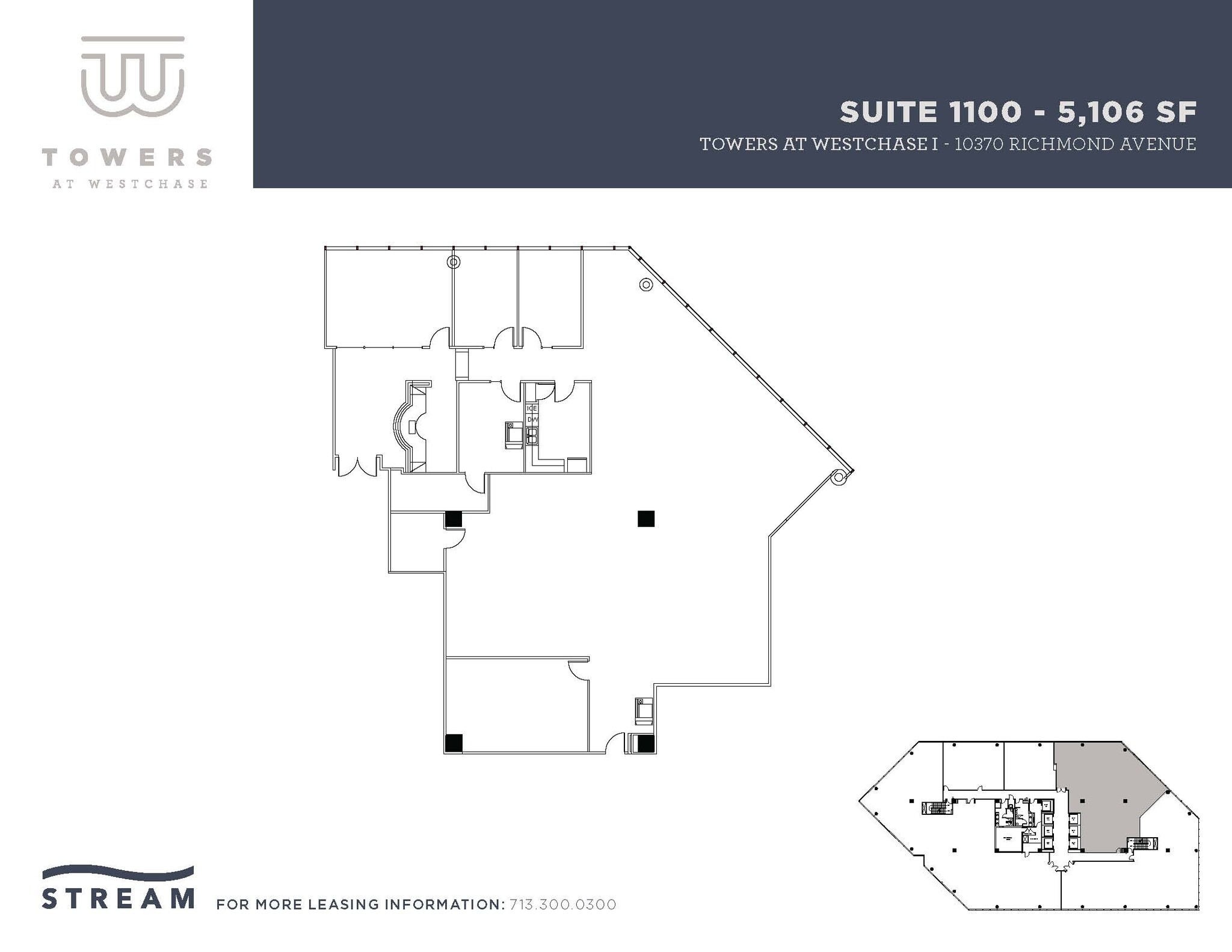 10370 Richmond Ave, Houston, TX à louer Plan d’étage– Image 1 sur 2