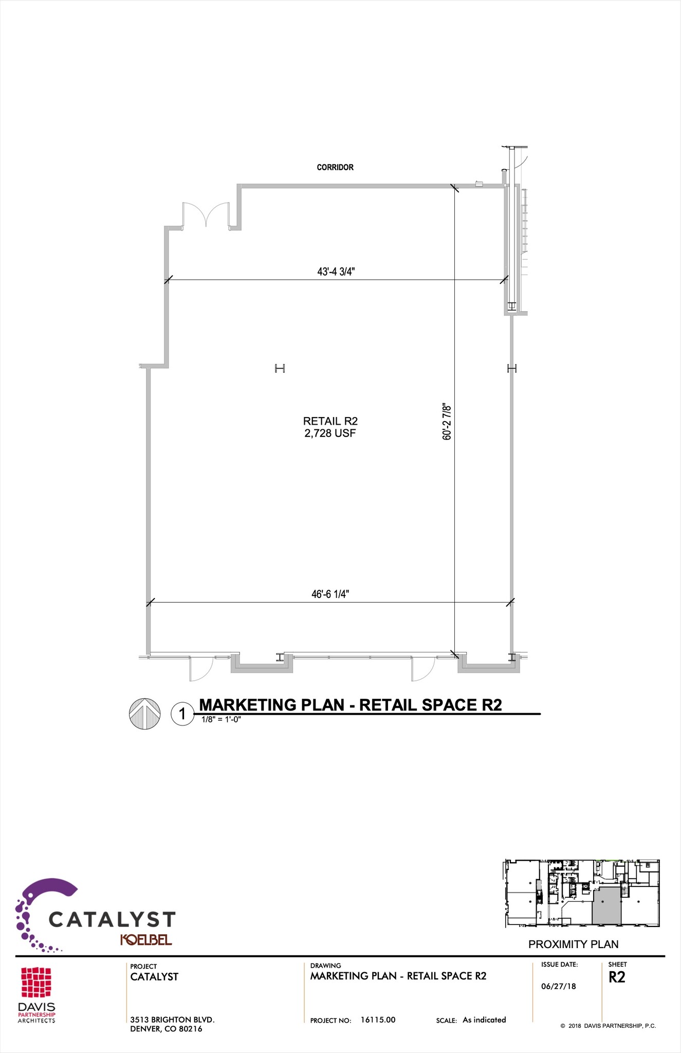 3513 Brighton Blvd, Denver, CO à louer Plan d’étage– Image 1 sur 1