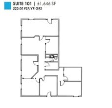 1250 E Baseline Rd, Tempe, AZ à vendre Plan d’étage– Image 1 sur 1