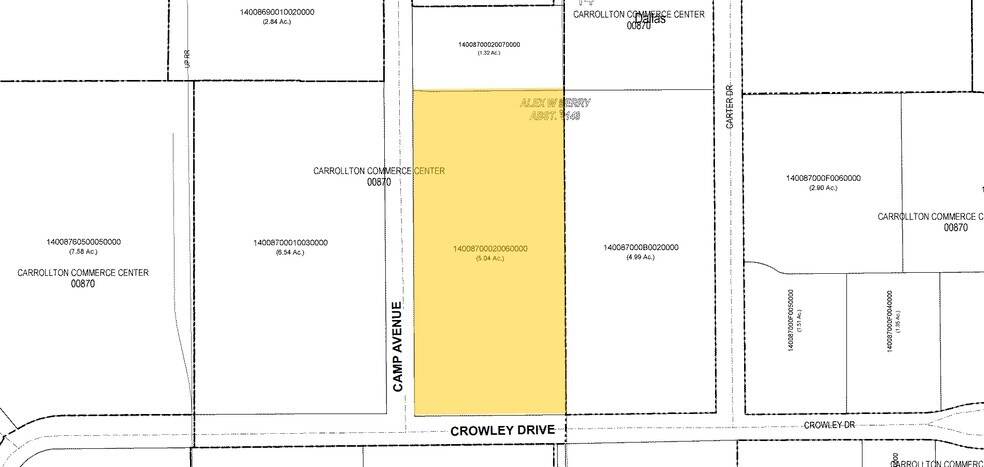 2425 Camp Ave, Carrollton, TX à louer - Plan cadastral – Image 3 sur 7