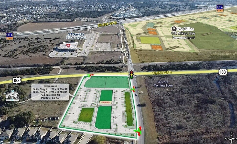 San Gabriel Pkwy & US-183, Leander, TX à vendre - Photo de l’immeuble – Image 3 sur 5