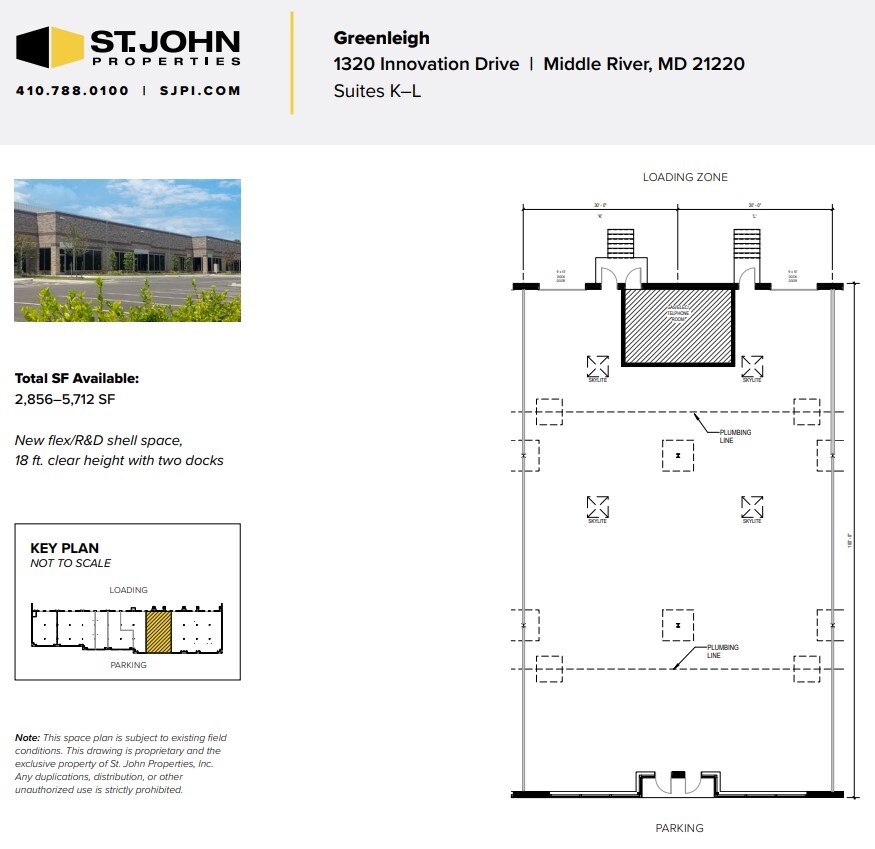 White Marsh Blvd, Middle River, MD à louer Plan d’étage– Image 1 sur 1