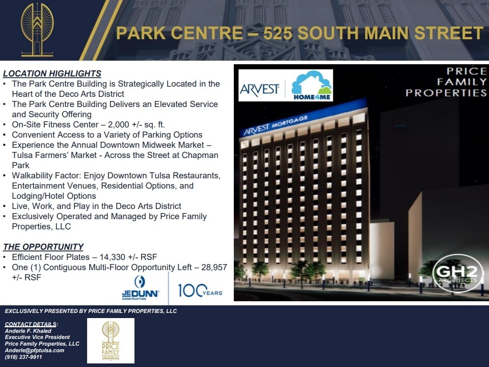 525 S Main St, Tulsa, OK à louer Photo de l’immeuble– Image 1 sur 7