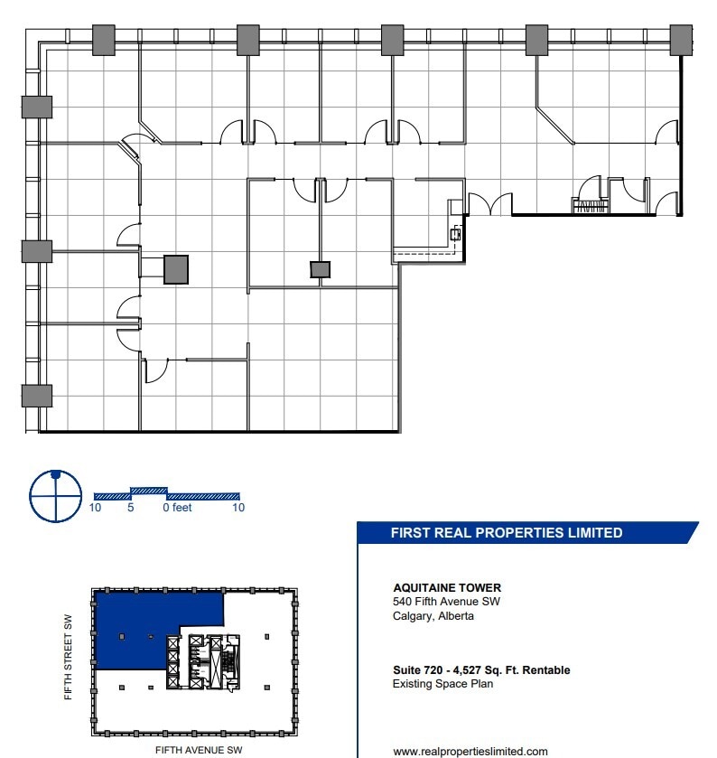 540 5th Ave SW, Calgary, AB à louer Plan d’étage– Image 1 sur 1