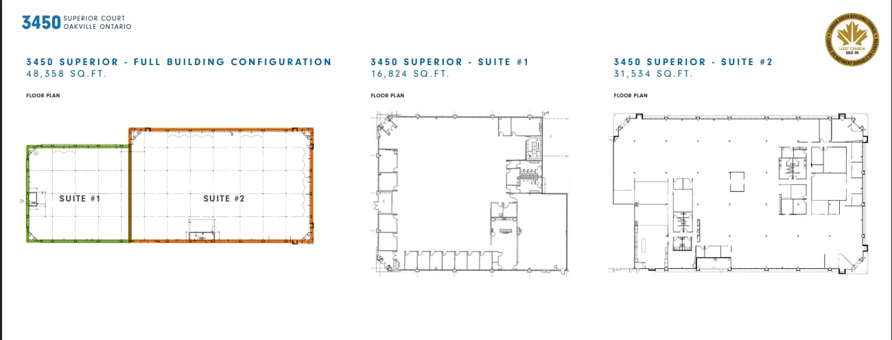 3450 Superior Ct, Oakville, ON à louer Plan d’étage– Image 1 sur 1