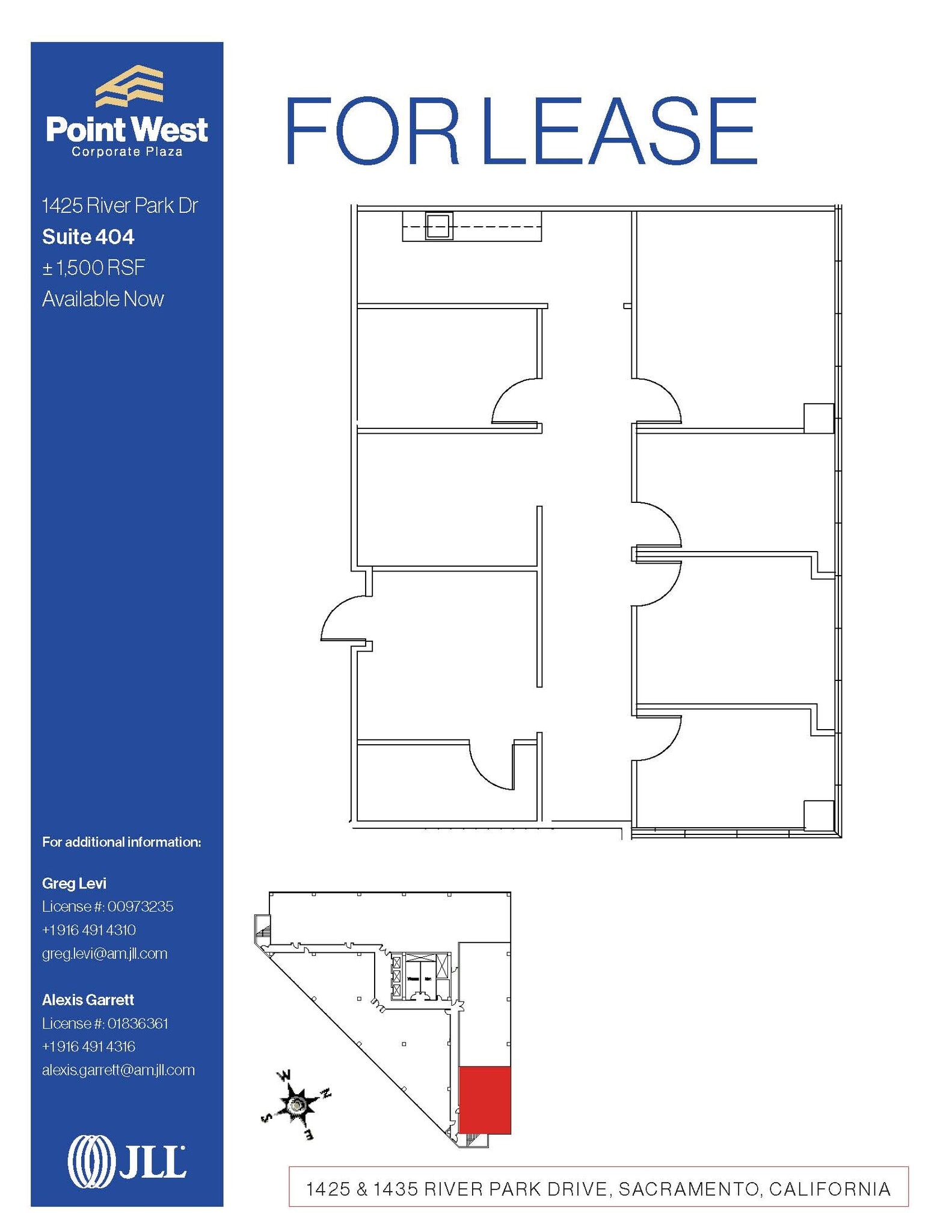 1425 River Park Dr, Sacramento, CA à louer Plan d’étage– Image 1 sur 1