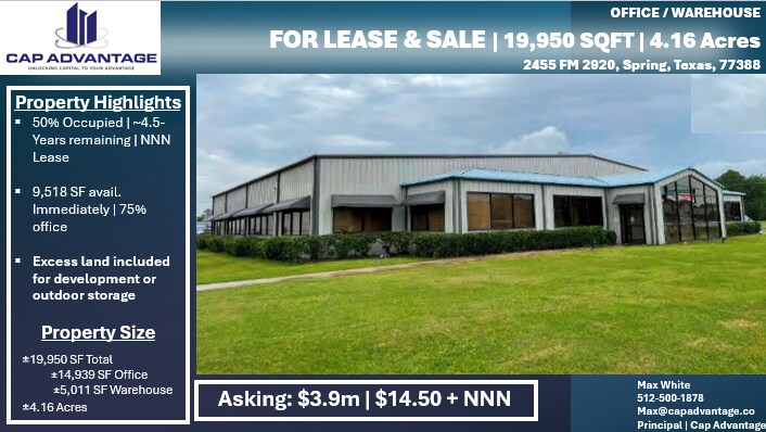 2455 FM-2920, Spring, TX à vendre - Photo de l’immeuble – Image 1 sur 18