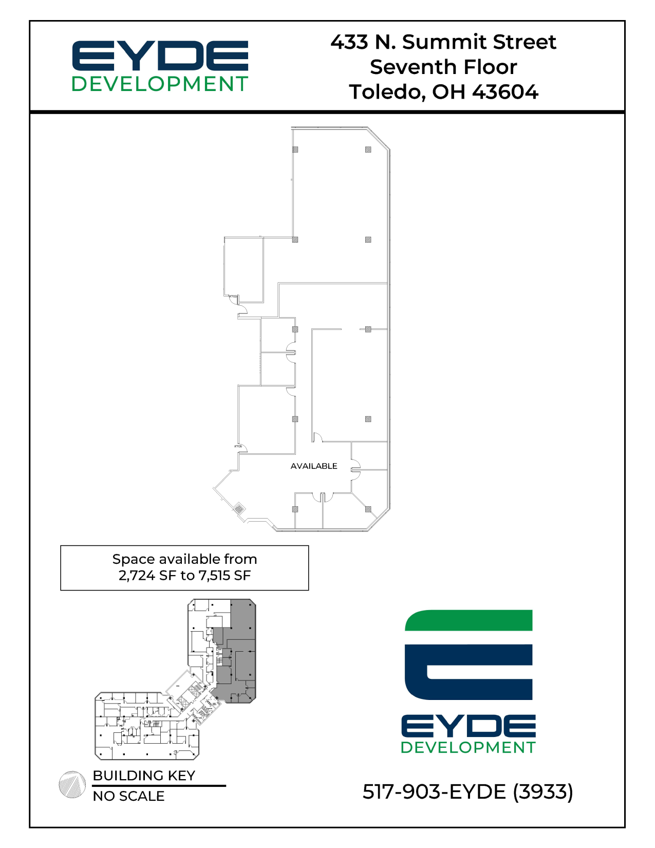 433 N Summit St, Toledo, OH à louer Plan d’étage– Image 1 sur 1
