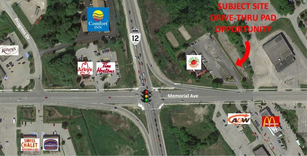 315 Memorial Ave, Orillia, ON à louer - Aérien – Image 1 sur 1