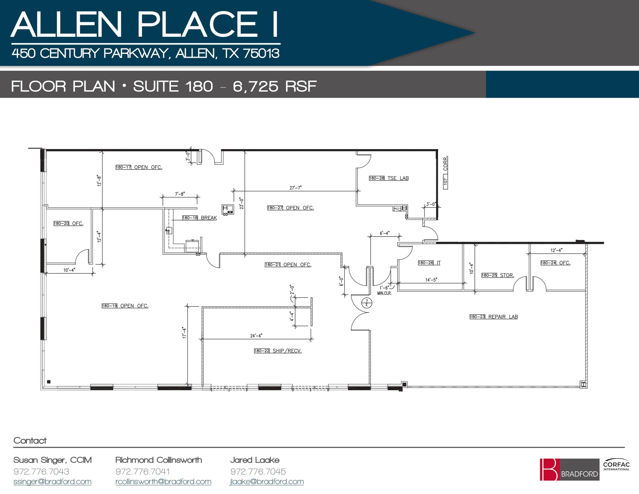 450 Century Pky, Allen, TX à louer Plan d’étage– Image 1 sur 1