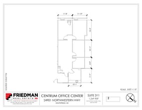 24901 Northwestern Hwy, Southfield, MI à louer Plan d’étage– Image 1 sur 2