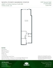 22607 La Palma Ave, Yorba Linda, CA à louer Plan d’étage– Image 1 sur 1