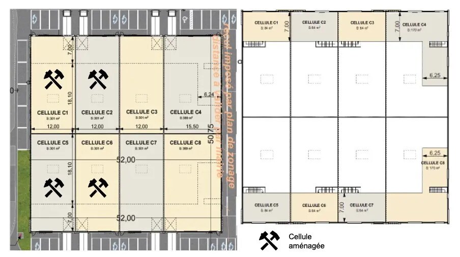 Industriel/Logistique dans Seclin à louer - Plan d’étage – Image 2 sur 4