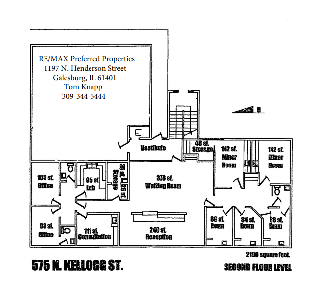 575 N Kellogg St, Galesburg, IL à louer Plan d’étage– Image 1 sur 1