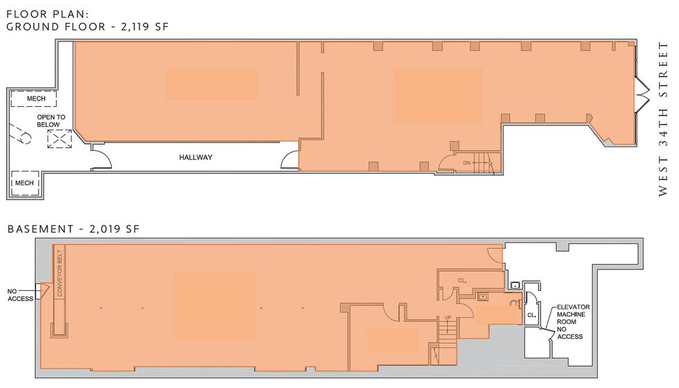 36 W 34th St, New York, NY à louer - Plan d’étage – Image 2 sur 2