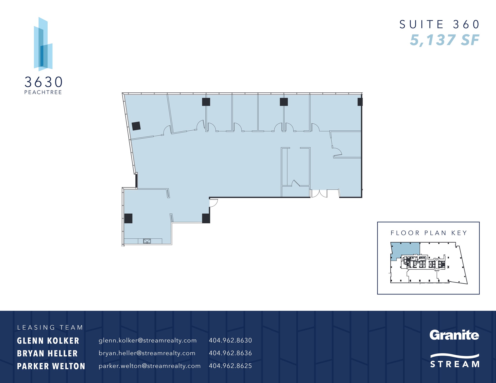 3630 Peachtree Rd NE, Atlanta, GA à louer Plan de site– Image 1 sur 6