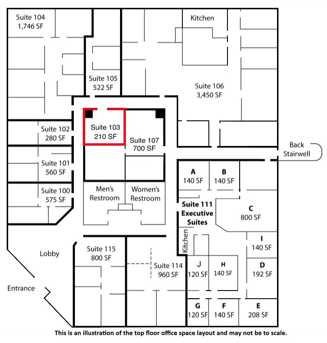 7950 S Lincoln St, Littleton, CO à louer Plan d’étage– Image 1 sur 1