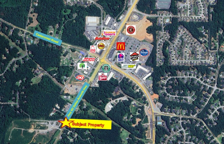 8341 Dallas Acworth Hwy, Dallas, GA à vendre - Aérien – Image 2 sur 4