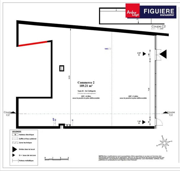 Local commercial dans Istres à louer - Plan d’étage – Image 2 sur 4