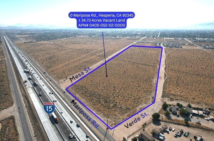34.73-Acres Mariposa Rd & I-15 FWY, Hesperia, CA à vendre - Photo de l’immeuble – Image 3 sur 5