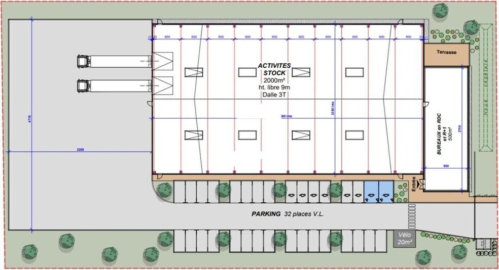 Local d'activités dans Genas à vendre - Plan d’étage – Image 3 sur 4