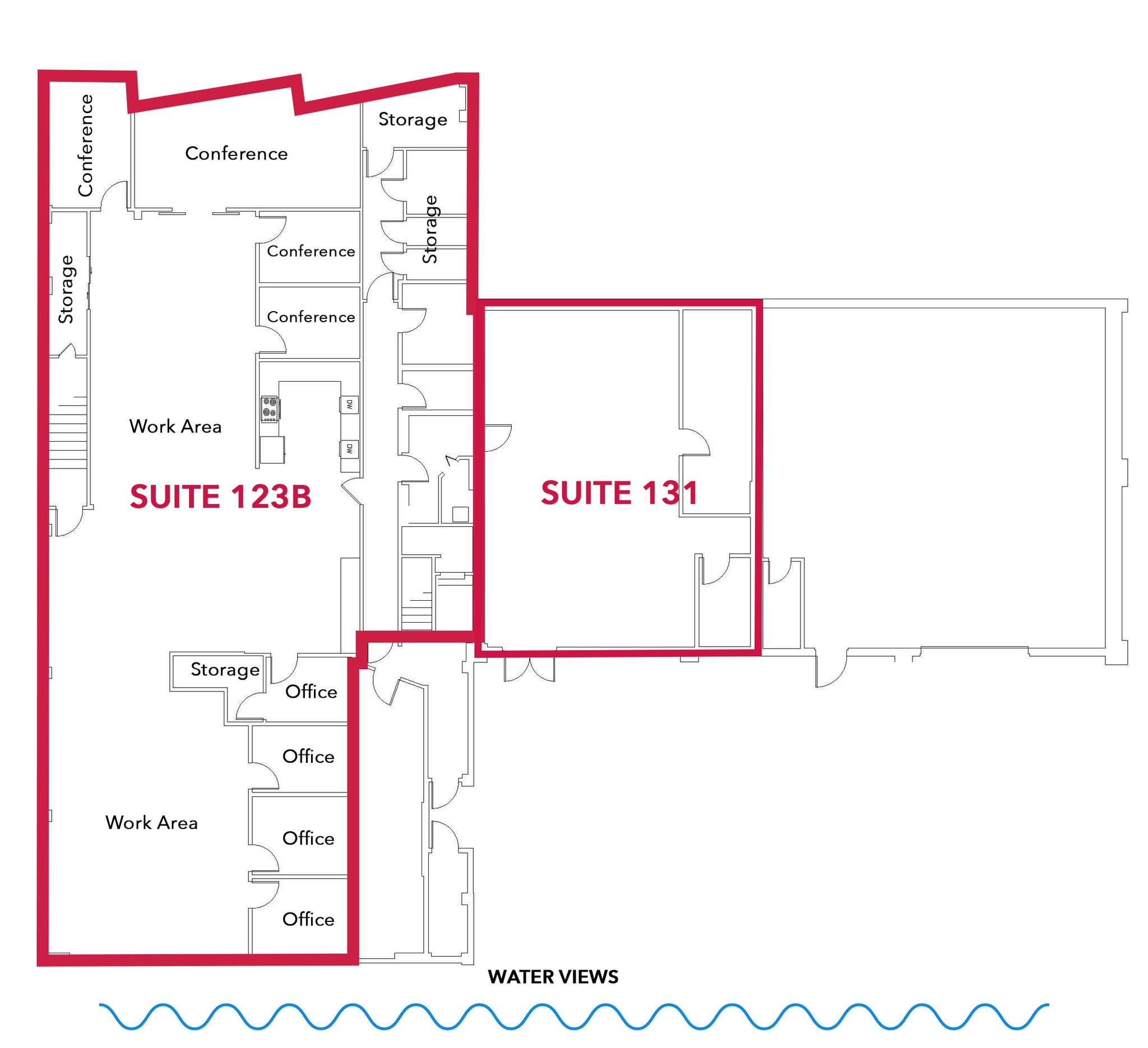 123 Lake St, Kirkland, WA à louer Plan d’étage– Image 1 sur 5