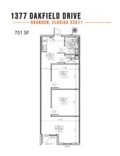 1387-1399 Oakfield Dr, Brandon, FL à louer Plan d’étage– Image 1 sur 1