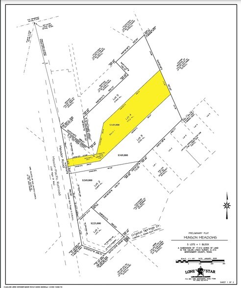 3.912 Acres Meador Road, Conroe, TX à vendre - Photo principale – Image 1 sur 4