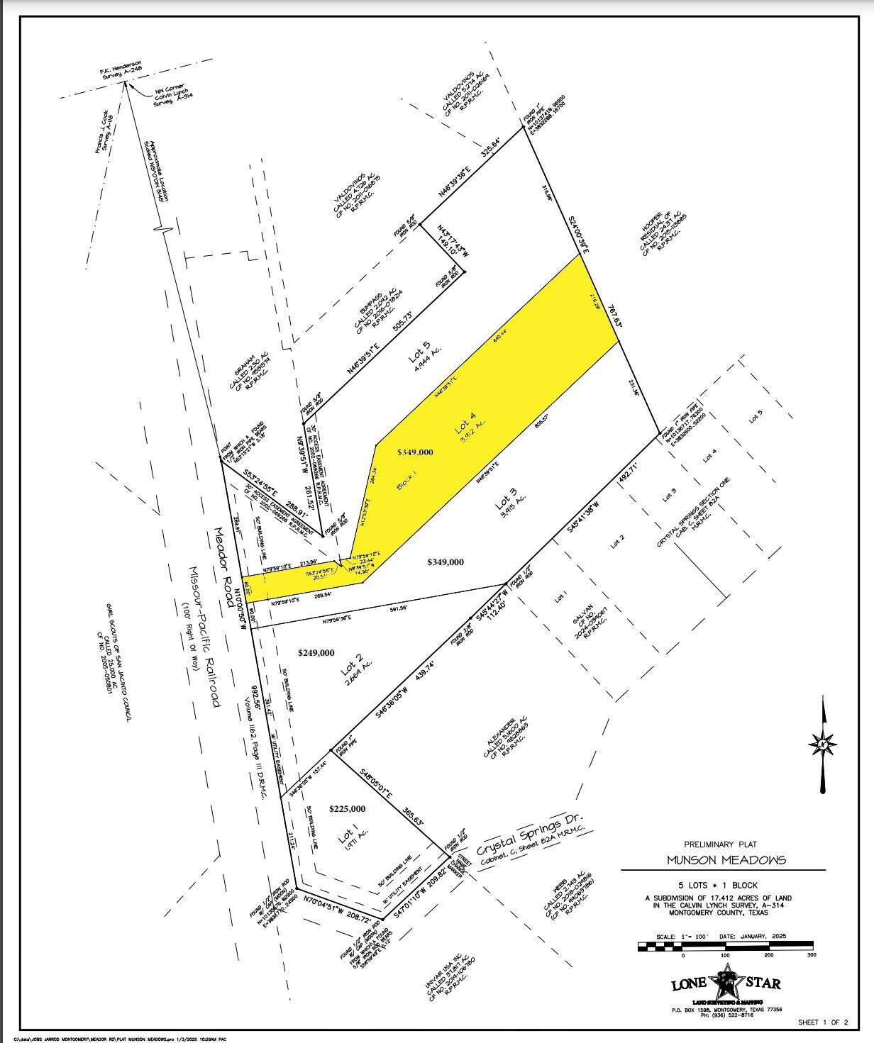 3.912 Acres Meador Road, Conroe, TX à vendre Photo principale– Image 1 sur 5