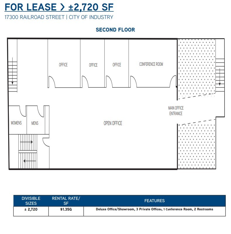 17300 Railroad St, City Of Industry, CA à louer Plan d’étage– Image 1 sur 1